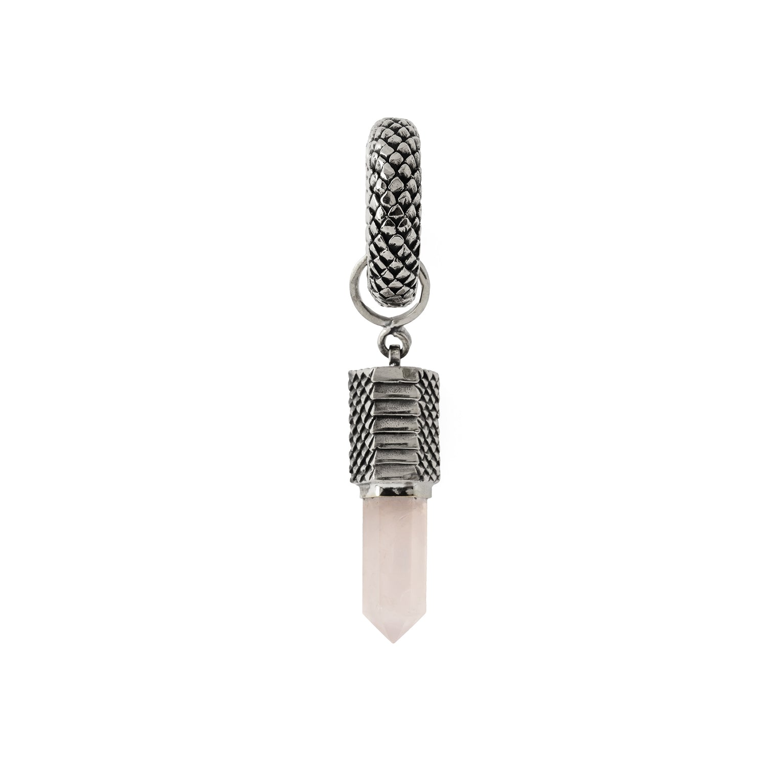 Rebirth Silver Hangers with Rose Quartz