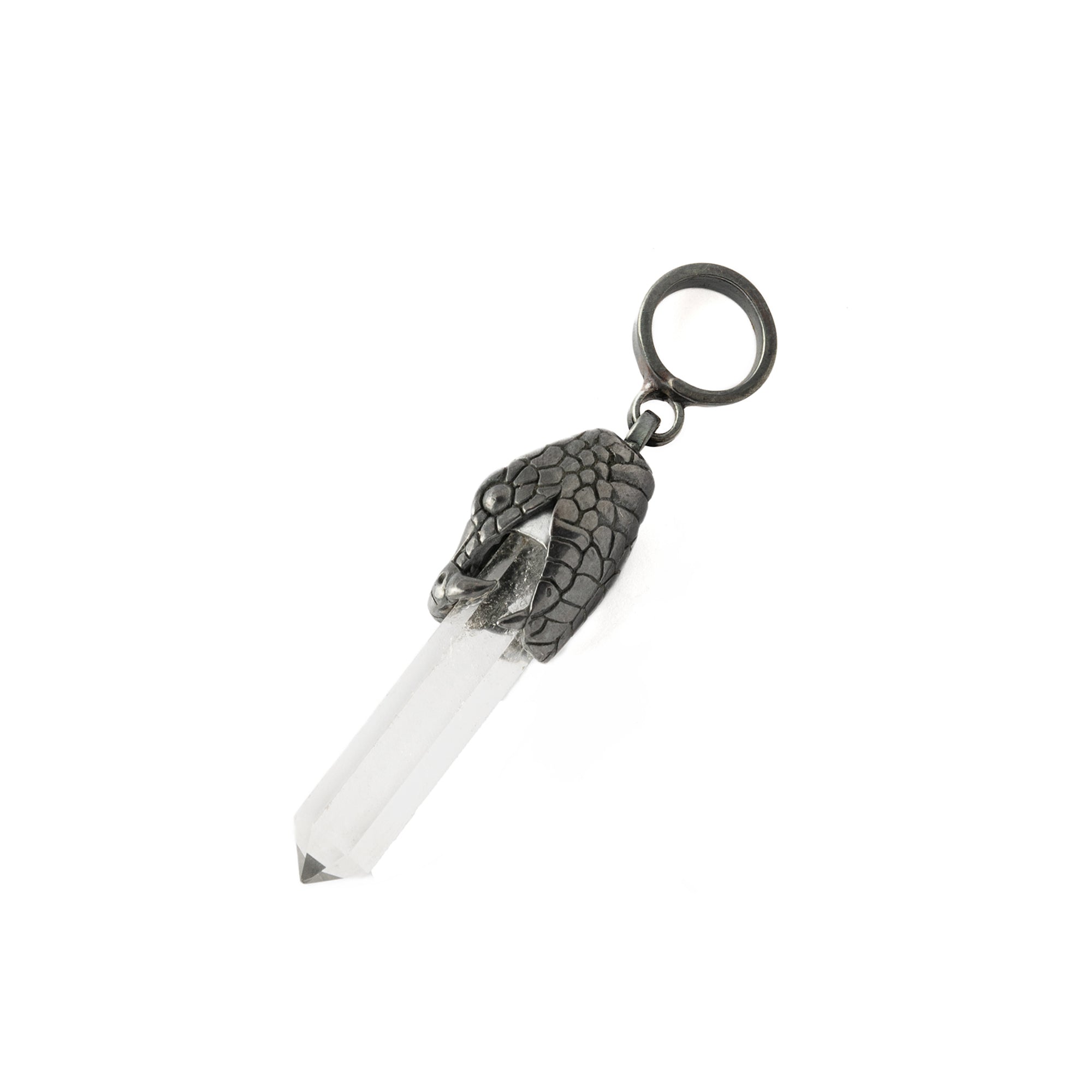 BS Rebirth Snake with Quartz Pendant