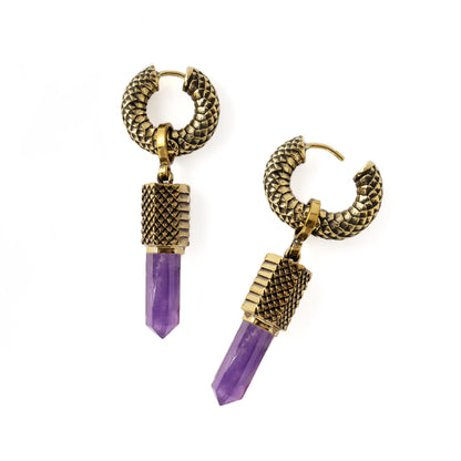 Rebirth Earrings with Amethyst