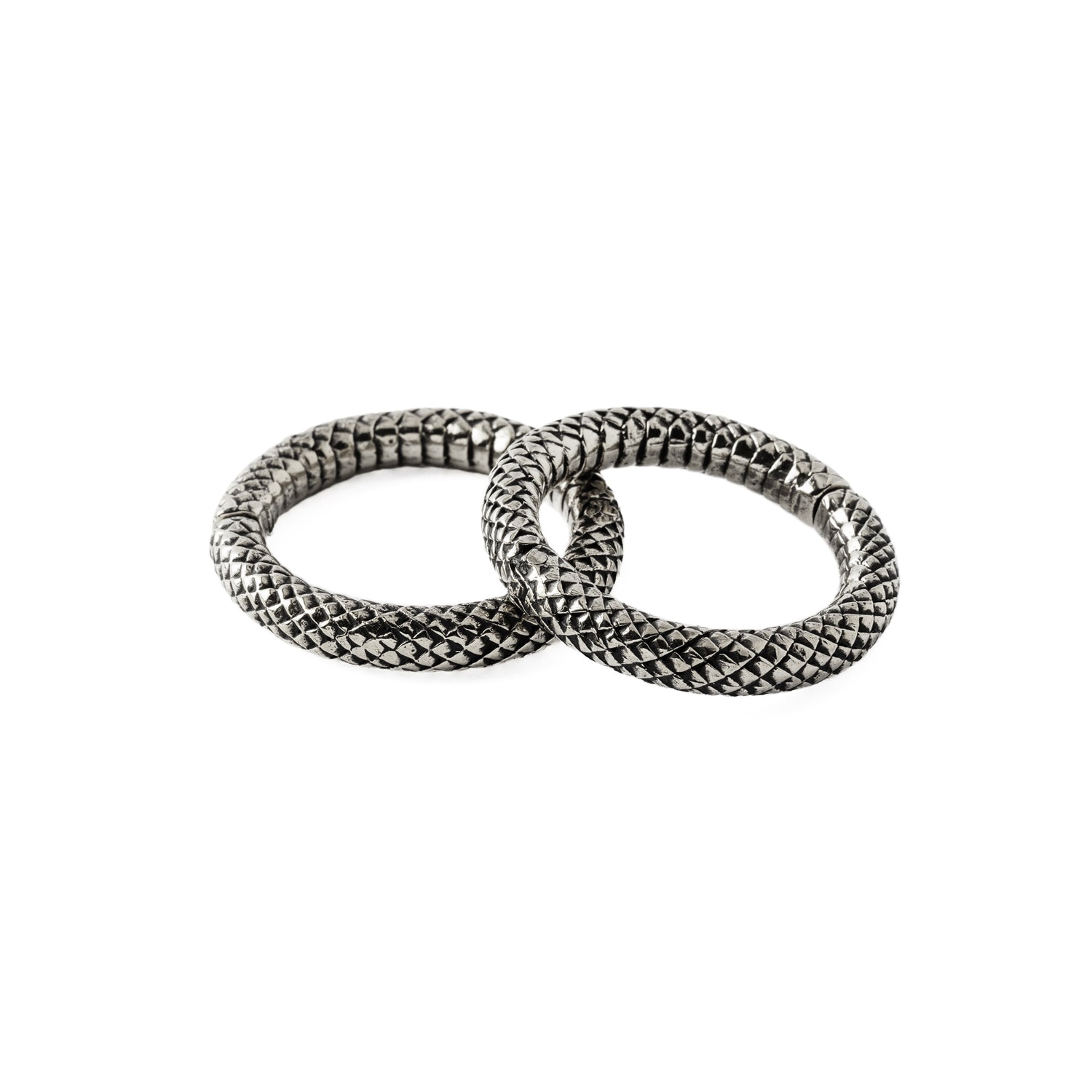 pair of 5mm Rebirth medium Silver Clicker Ring