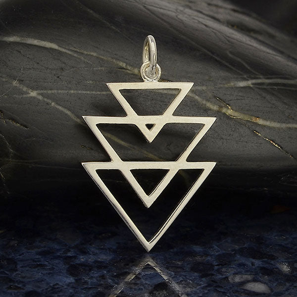 Interlocked Triangles Pendant