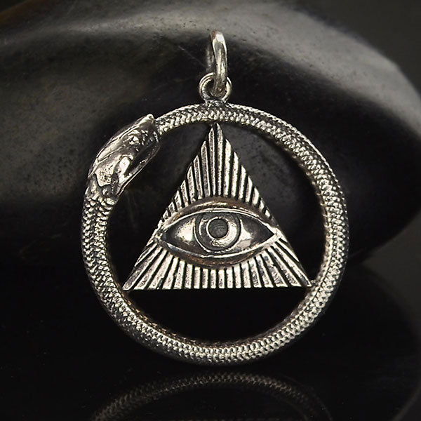 Silver Providence Ouroboros Pendant