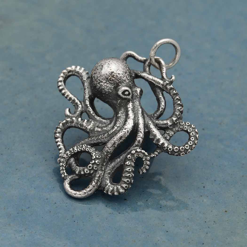Octopus Silver Necklace