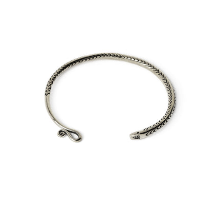 Serpent Silver Cuff frontal view