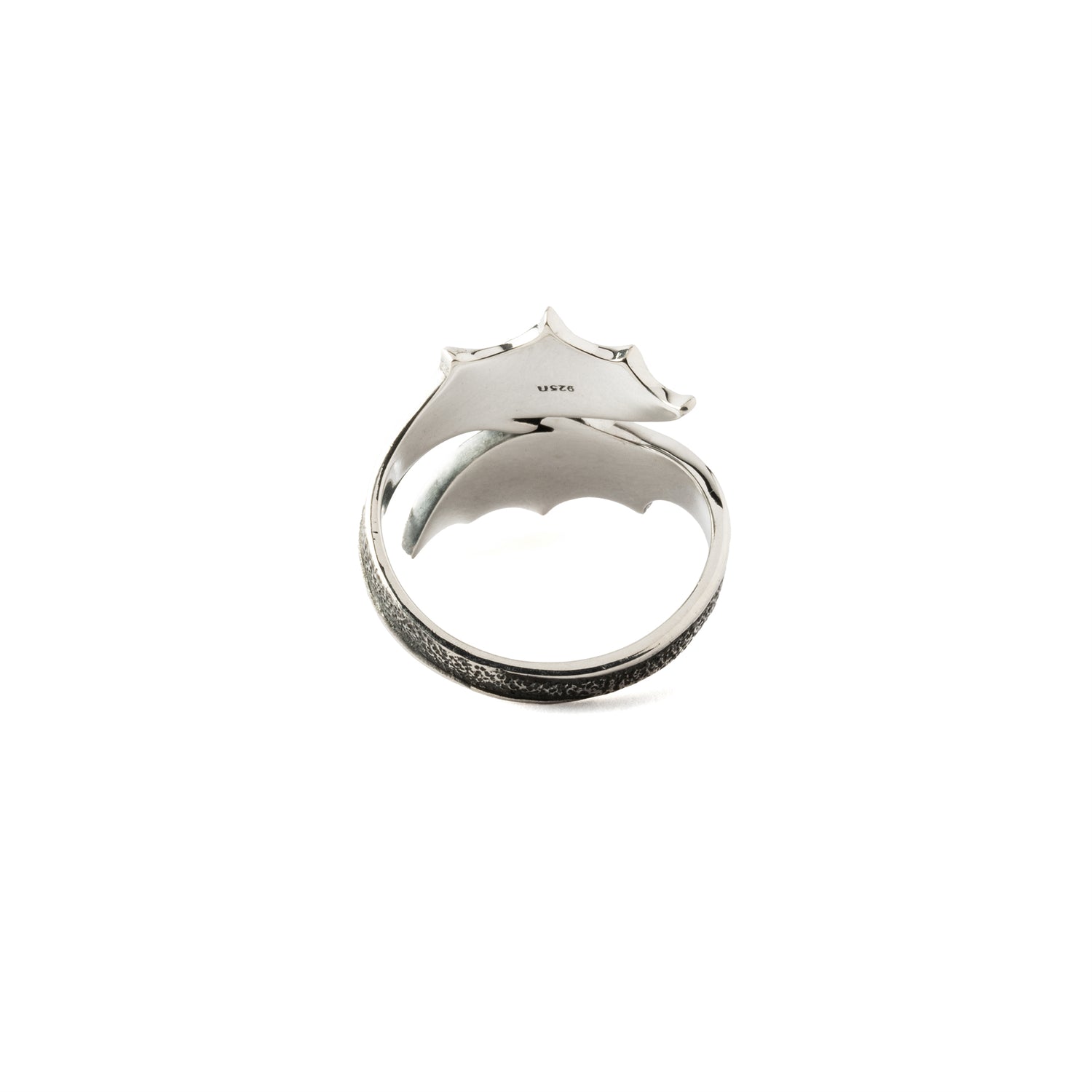 Silver Bypass Dragon Wing Ring