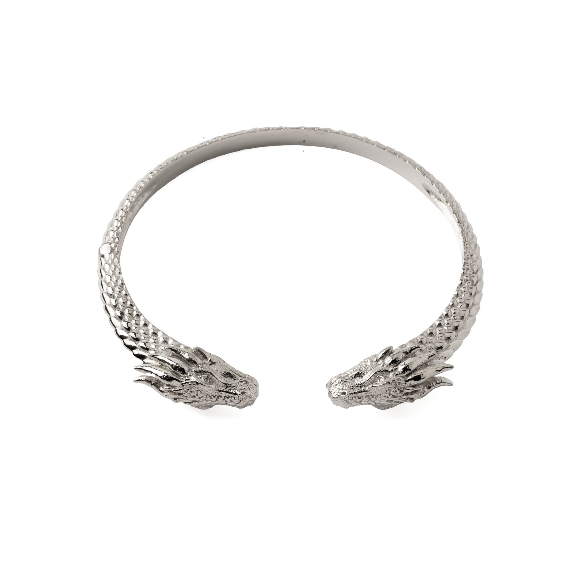 Silver Dragon Cuff Bracelet