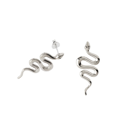 Silver Serpent Studs