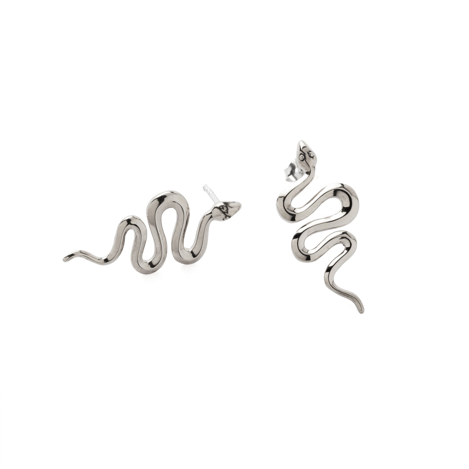 Silver Serpent Studs