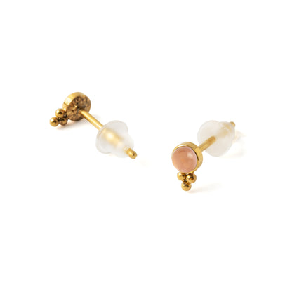 Siti Golden Ear Studs with Cat Eye