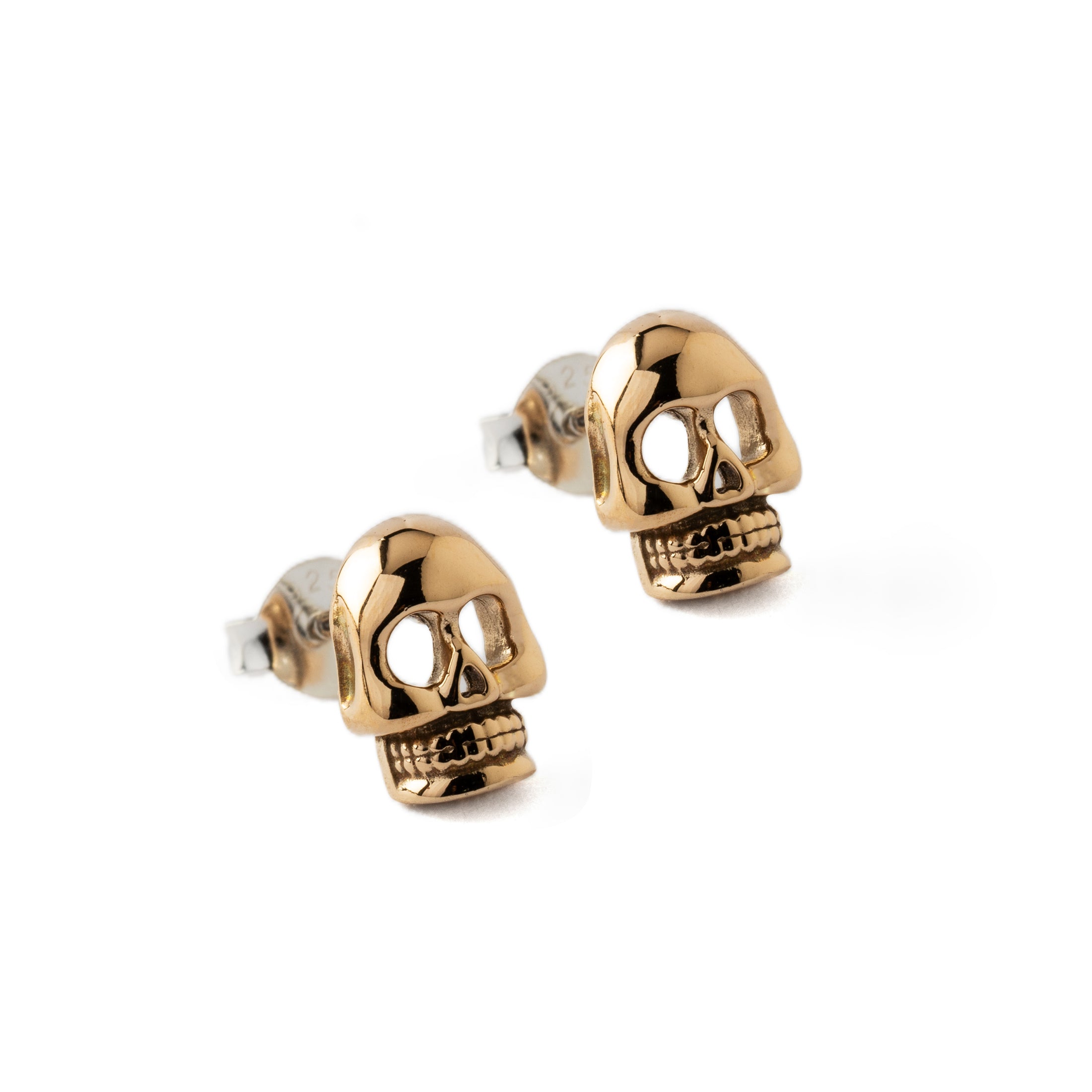 Skull Ear Studs left side view