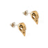 Bronze Sparrow Skull Stud Earrings right side view