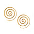 Super Spiral Gold Earrings frontal view