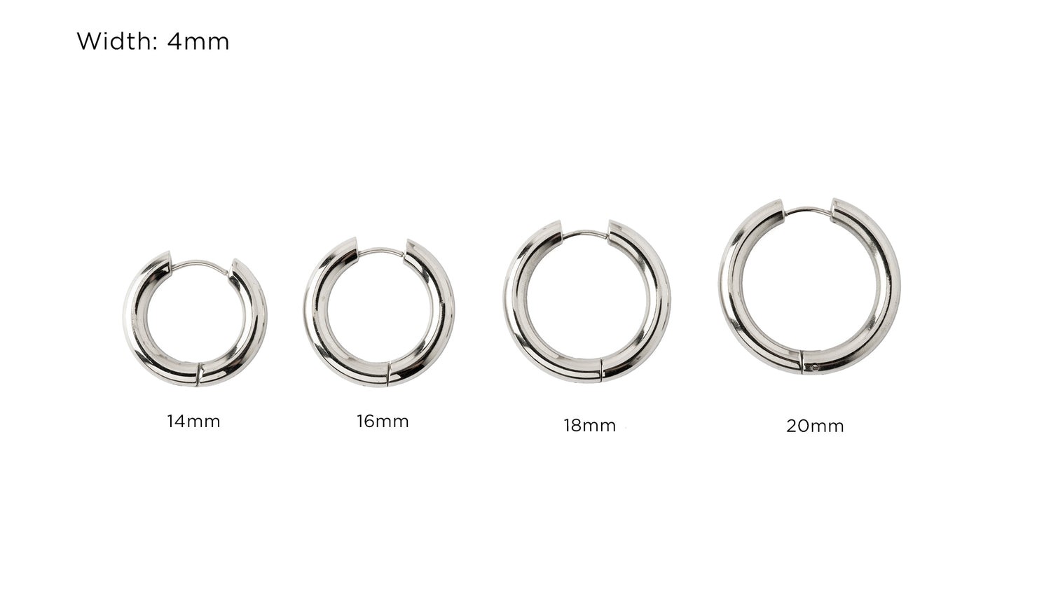 Eclipse Hoops- surgical steel hoop earrings