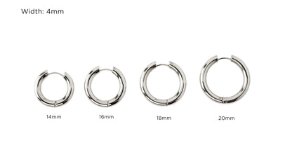 Eclipse Hoops- surgical steel hoop earrings