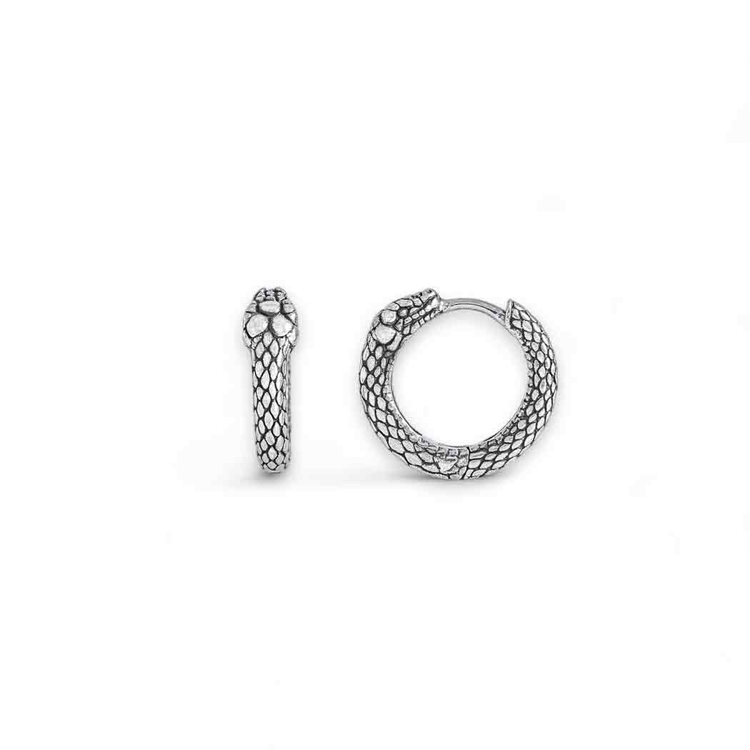 Ouroboros Huggies Hoops