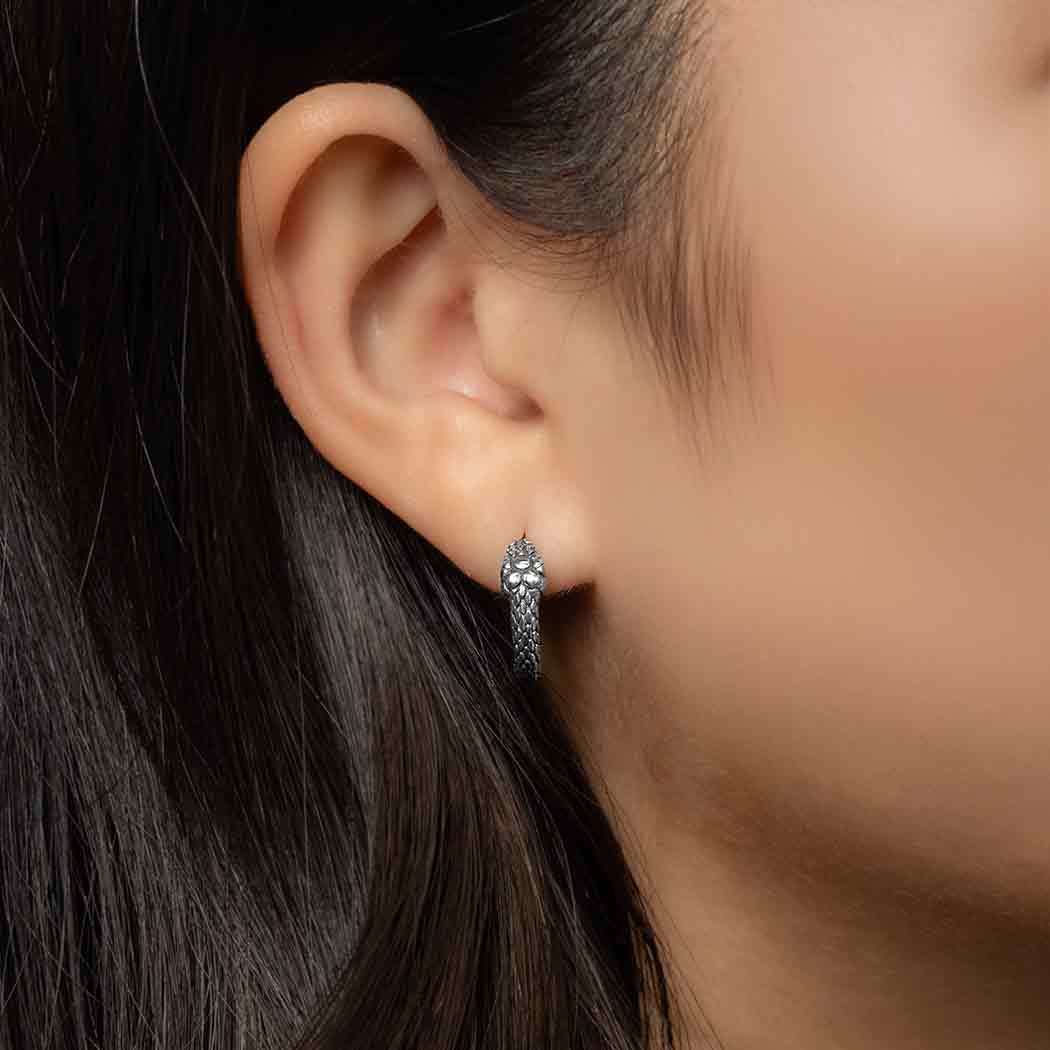 Ouroboros Huggies Hoops