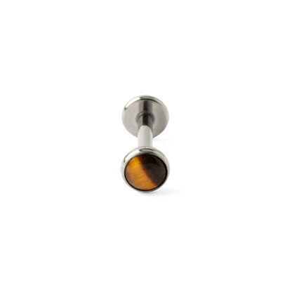 Titanium Labret with Tiger Eye