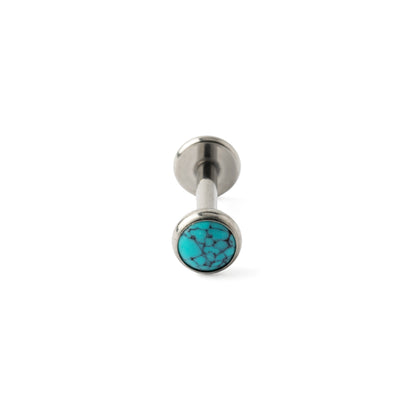 Titanium Labret with Turquoise