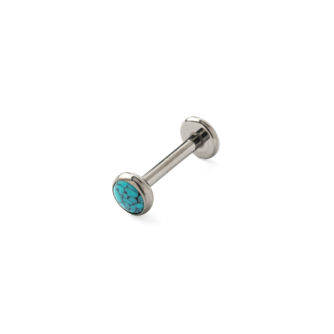 Titanium Labret with Turquoise