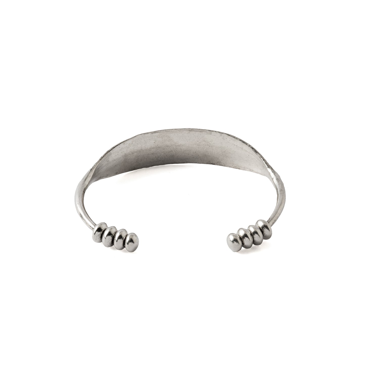 Feather Tribal Silver Cuff