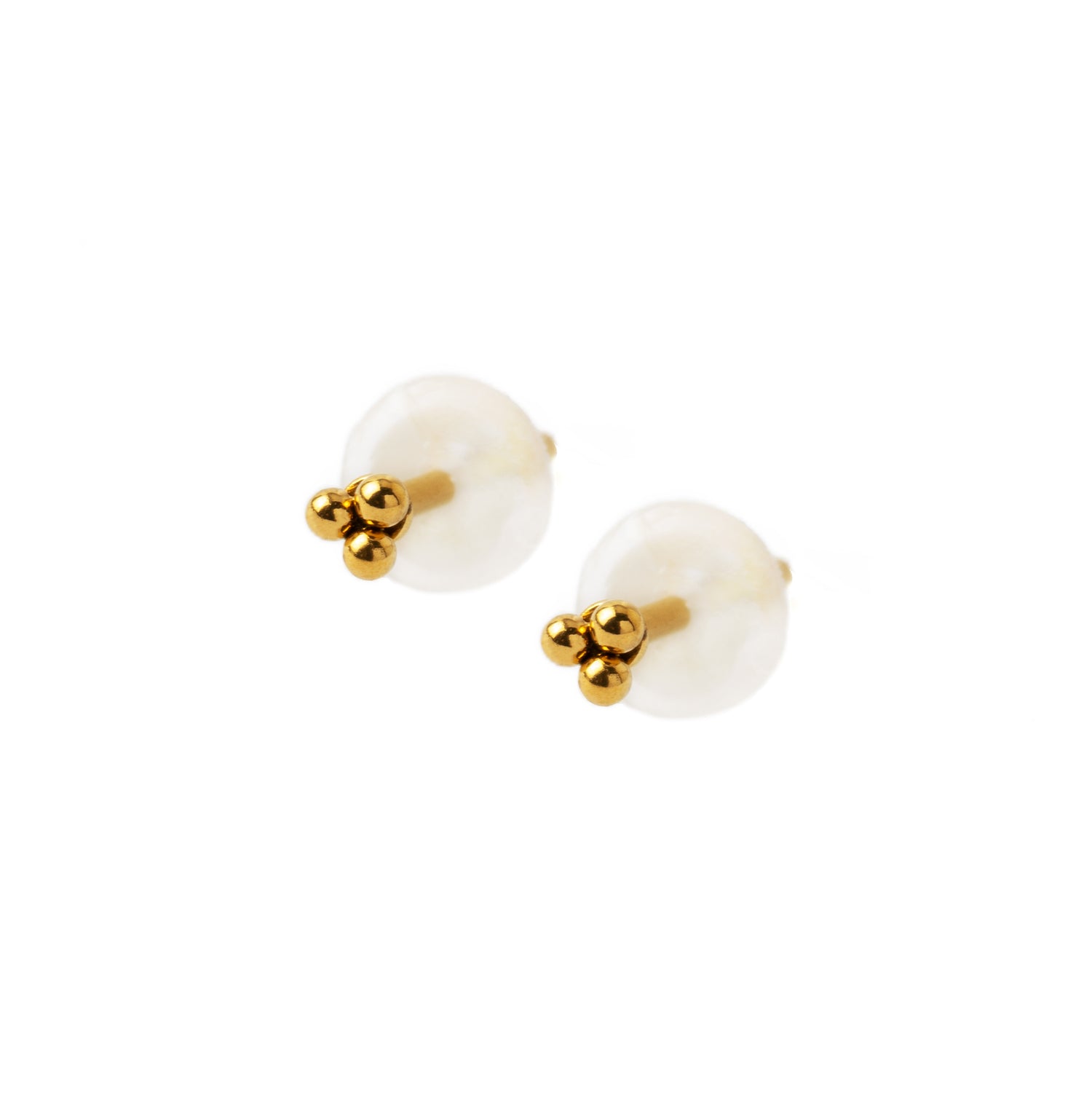 Trinity Golden Ear Studs right side view