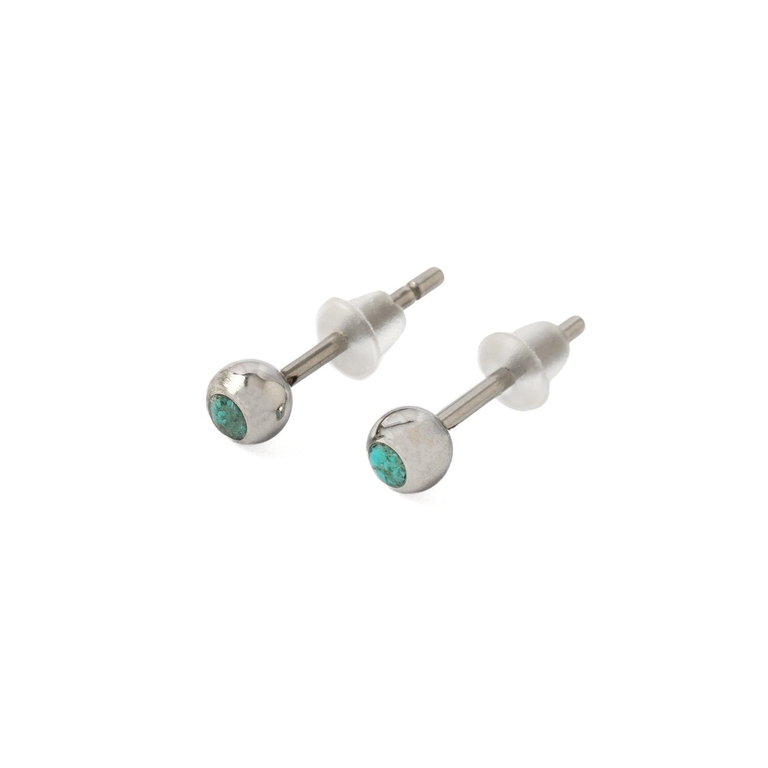 Turquoise Ear Studs right side view