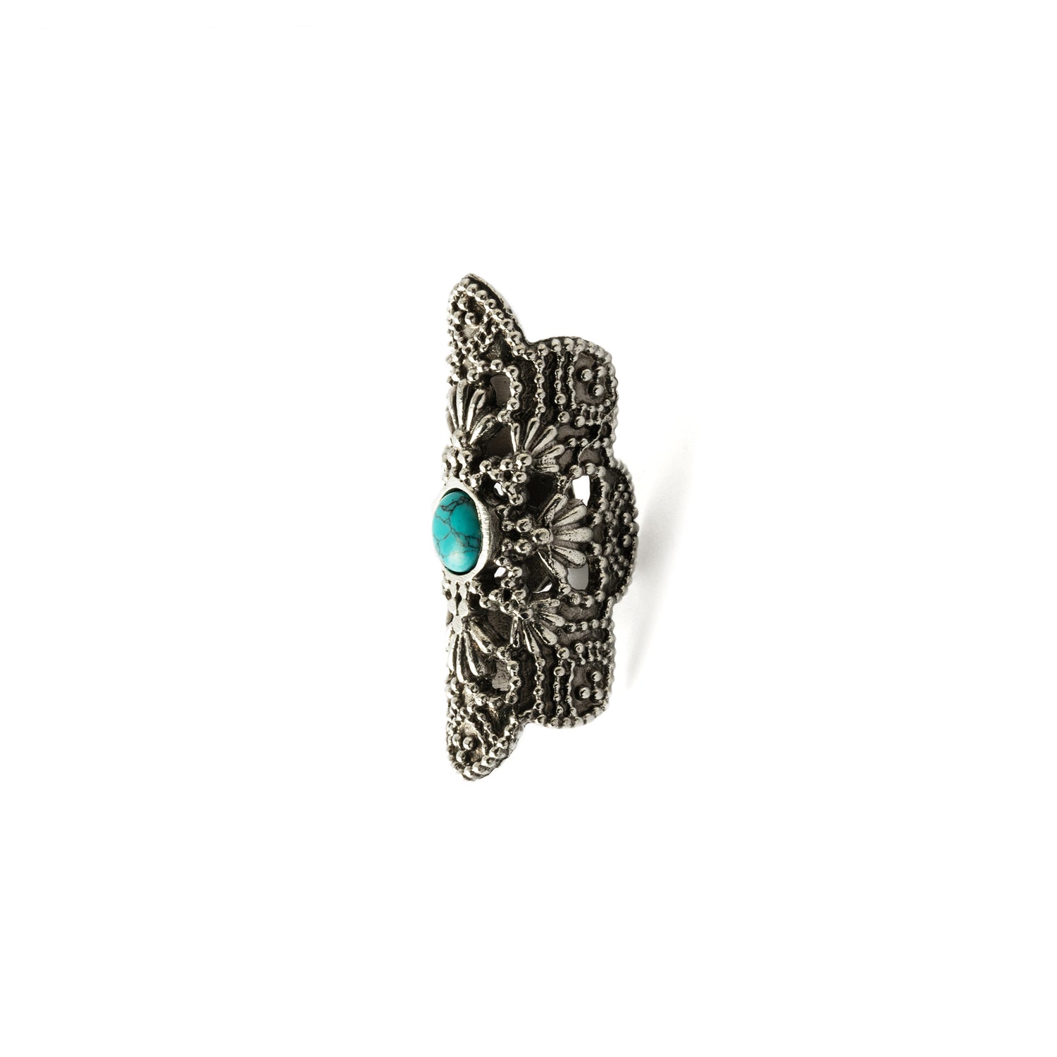Turquoise Ranis Ear Cuff side view
