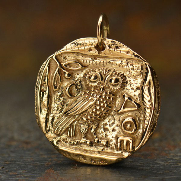 Owl of Athena Coin Charm