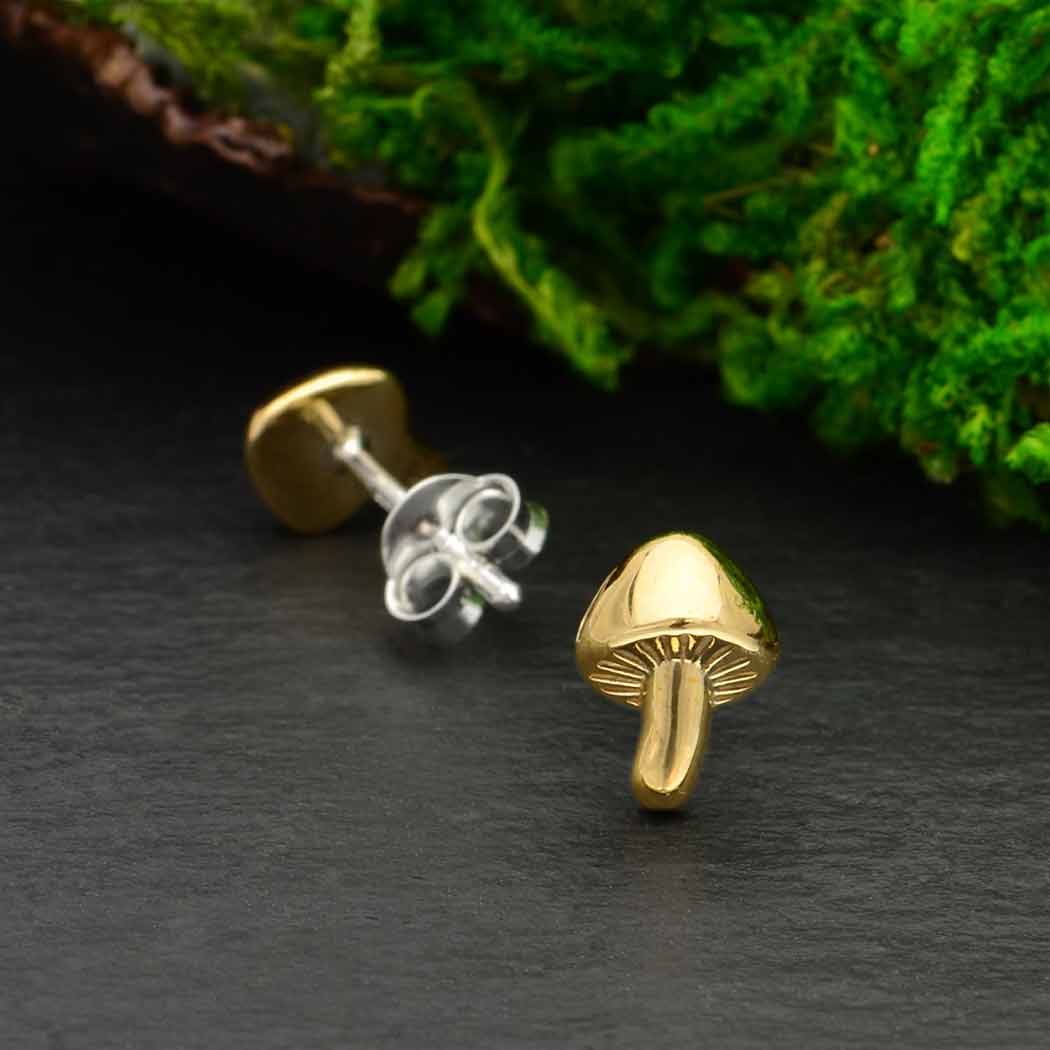 Mushroom Charm Studs