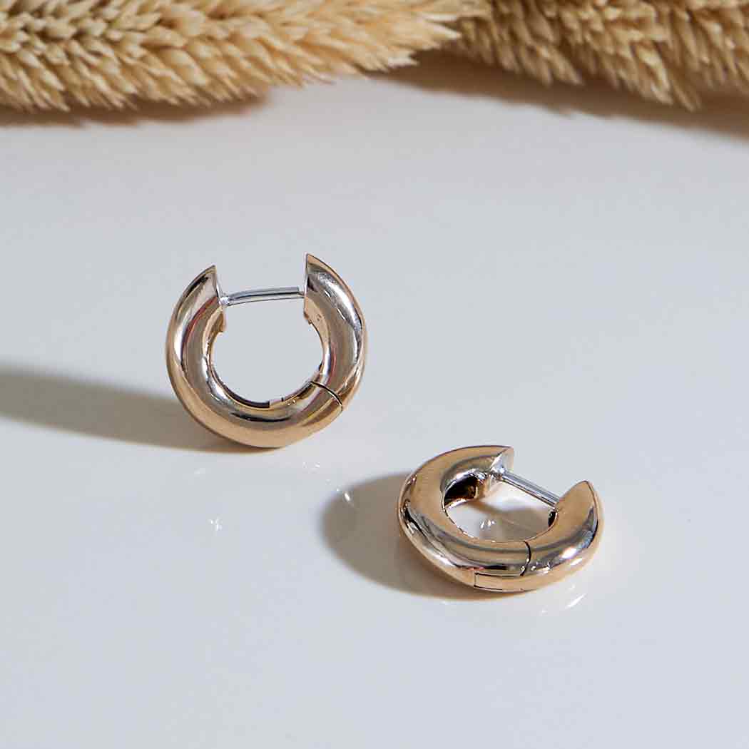 Bronze Huggie Hoops