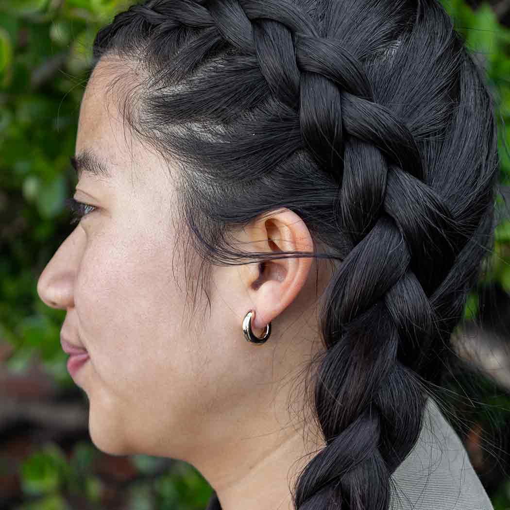 Bronze Huggie Hoops