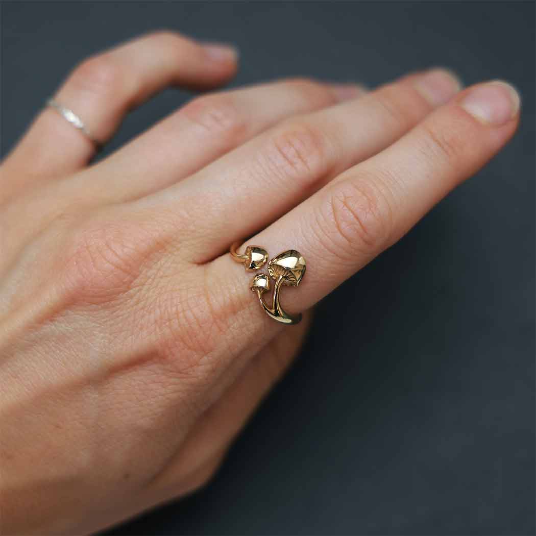 model wearing Mushroom Magic Ring