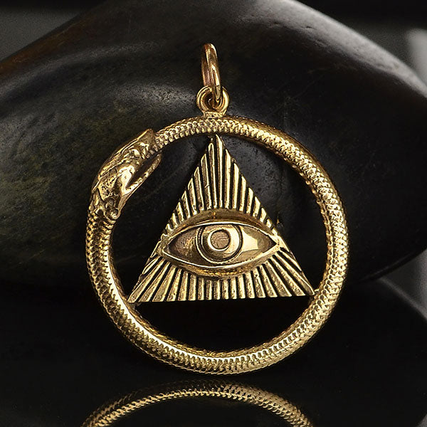 Bronze Providence Ouroboros Pendant