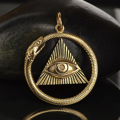 Bronze Providence Ouroboros Pendant