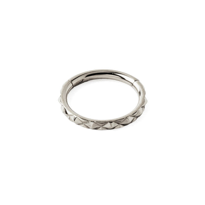 X Faceted Clicker Ring