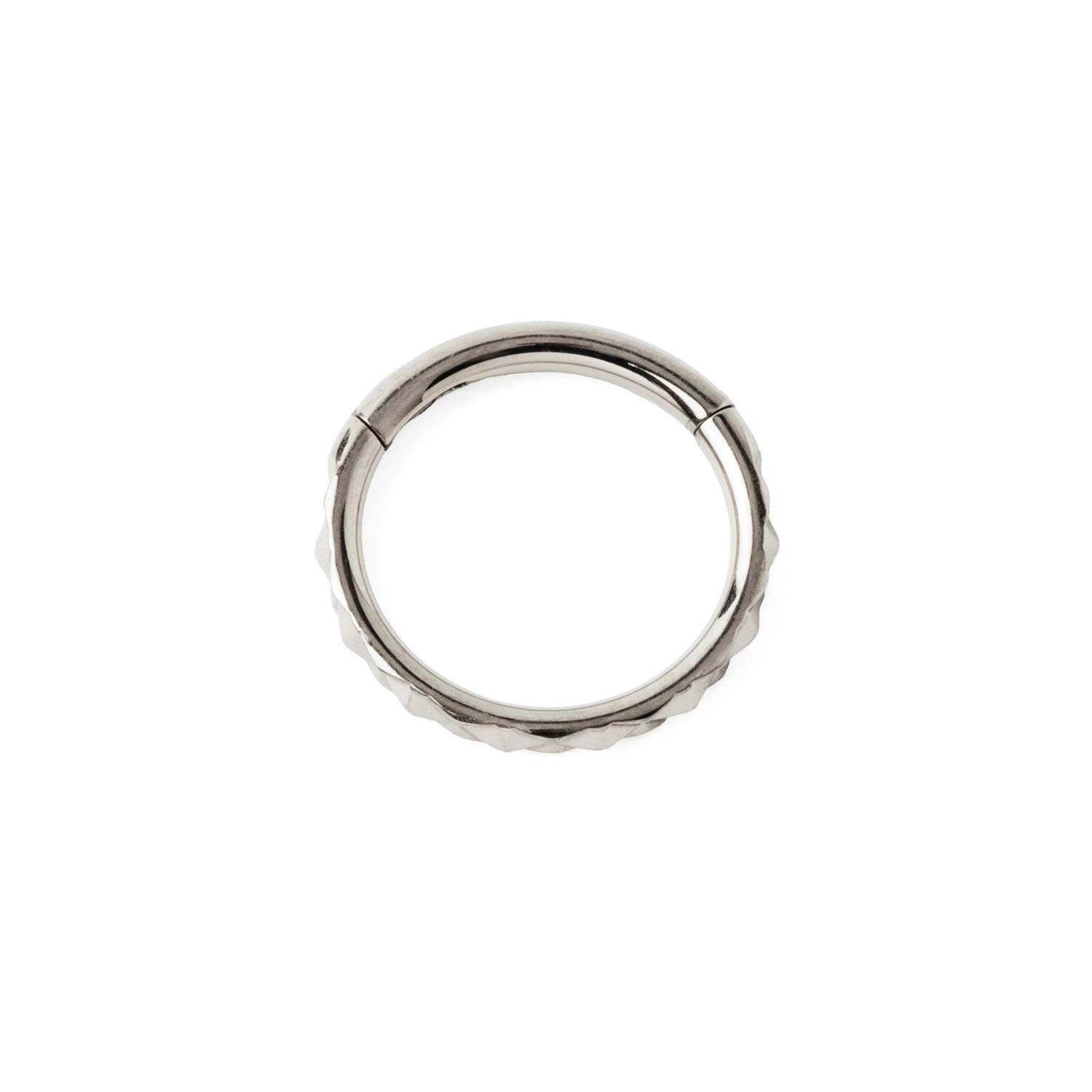 X Faceted Clicker Ring