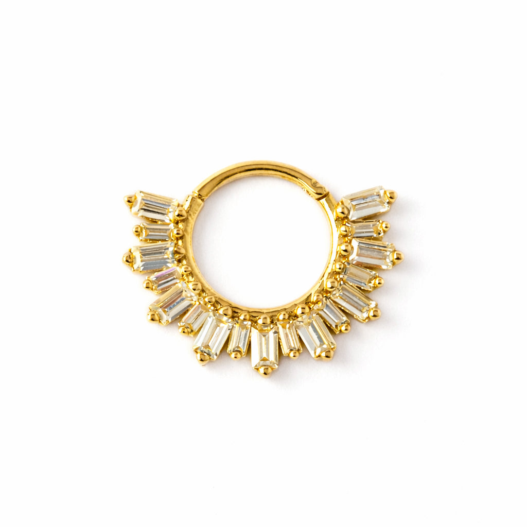Zirconia Rays Septum Clicker