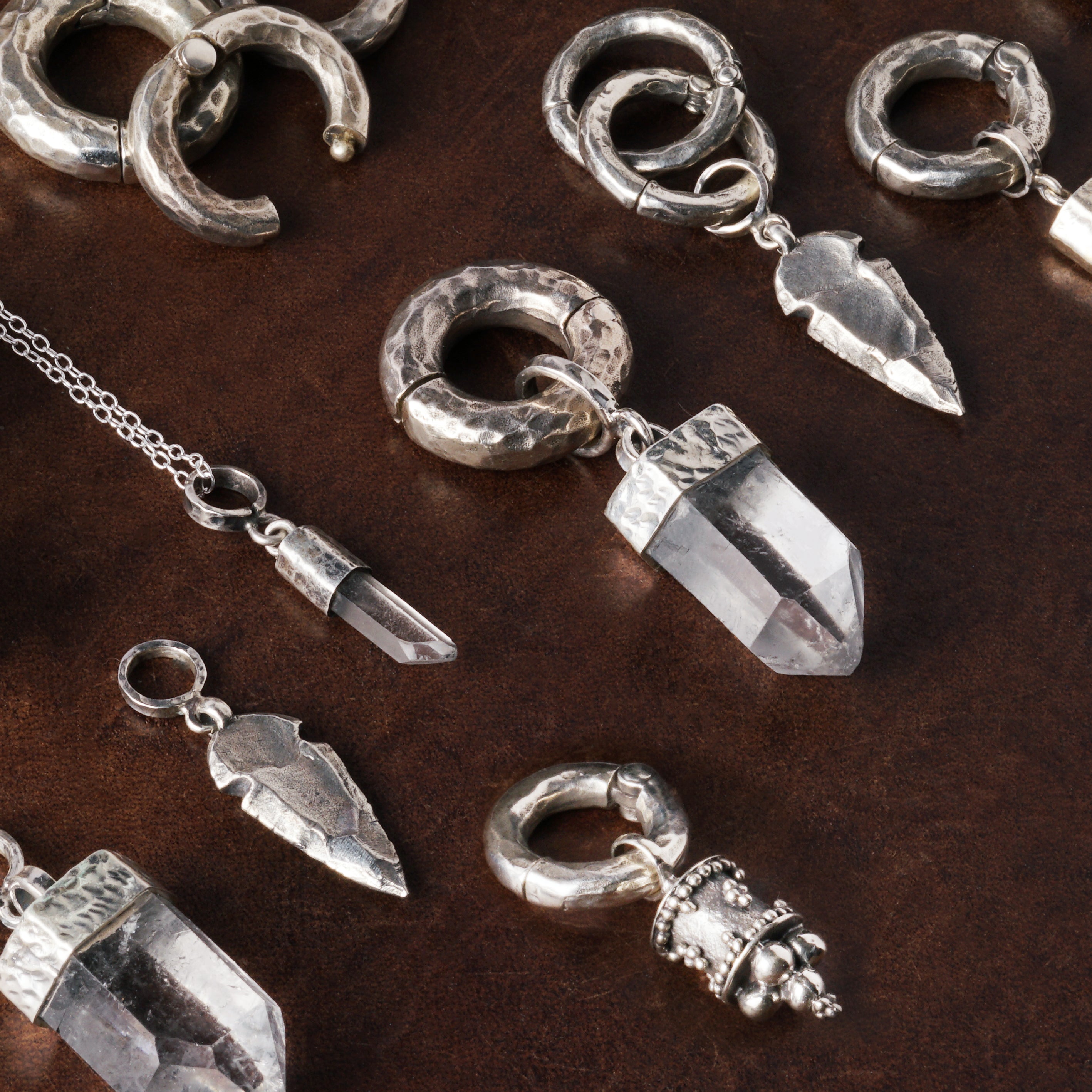 Silver Afghan Ear Hangers