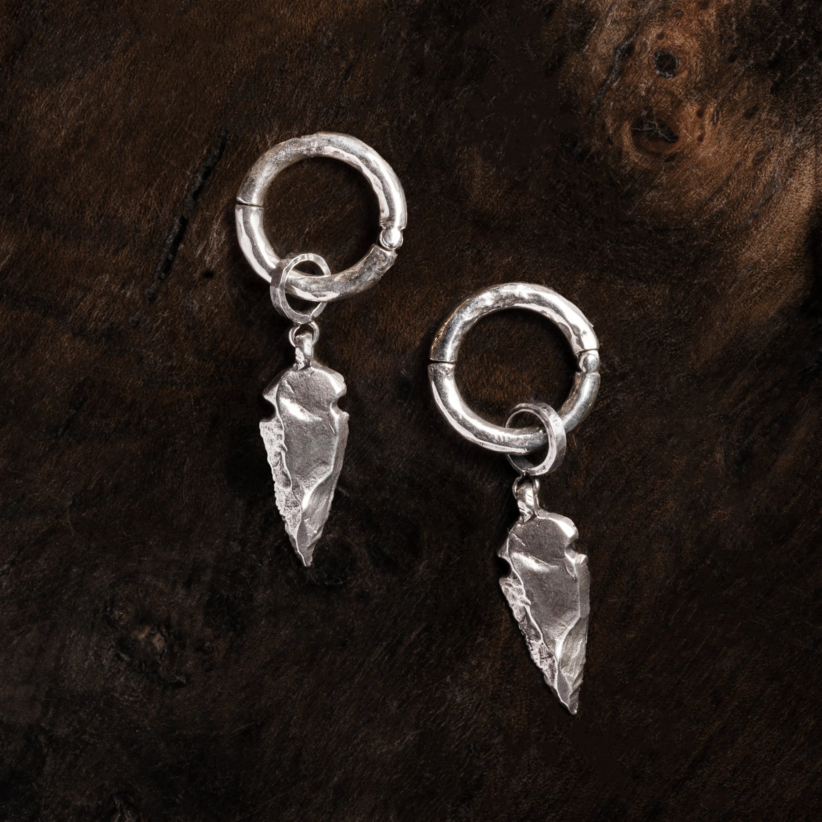 Silver Arrowhead Ear Hangers