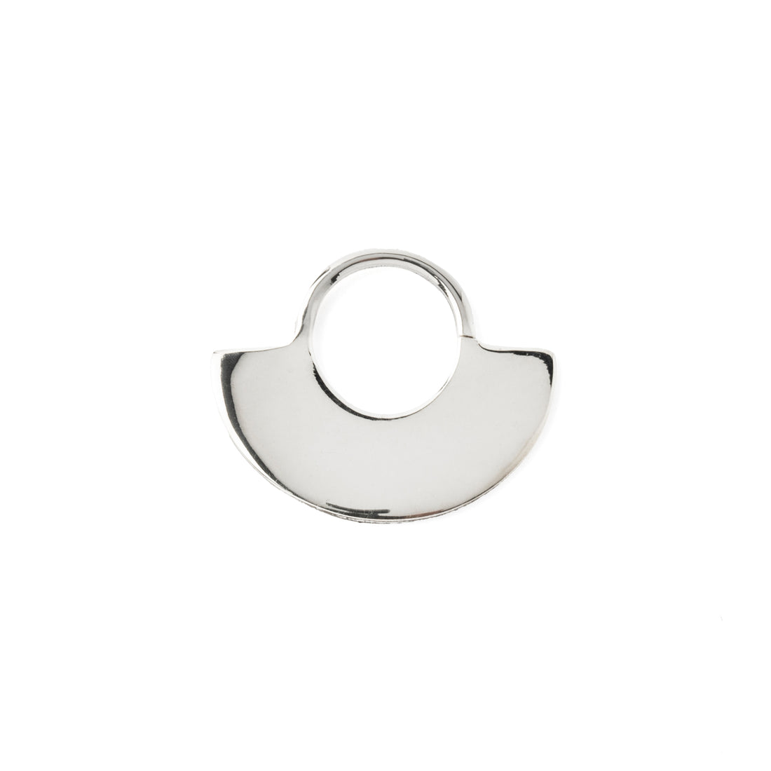 Silver Disc Septum Ring