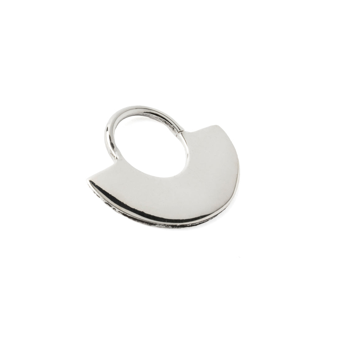 Silver Disc Septum Ring