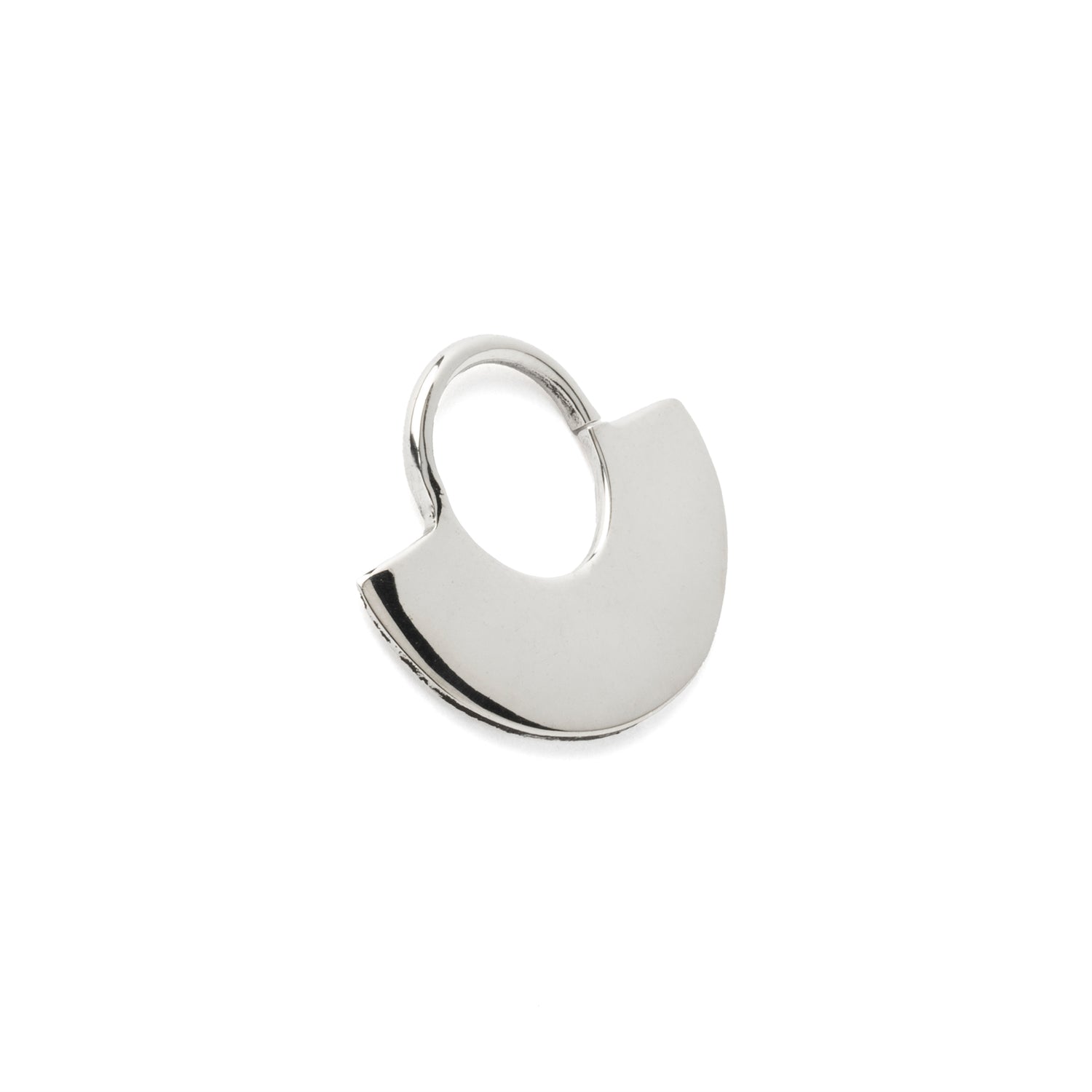 Silver Disc Septum Ring