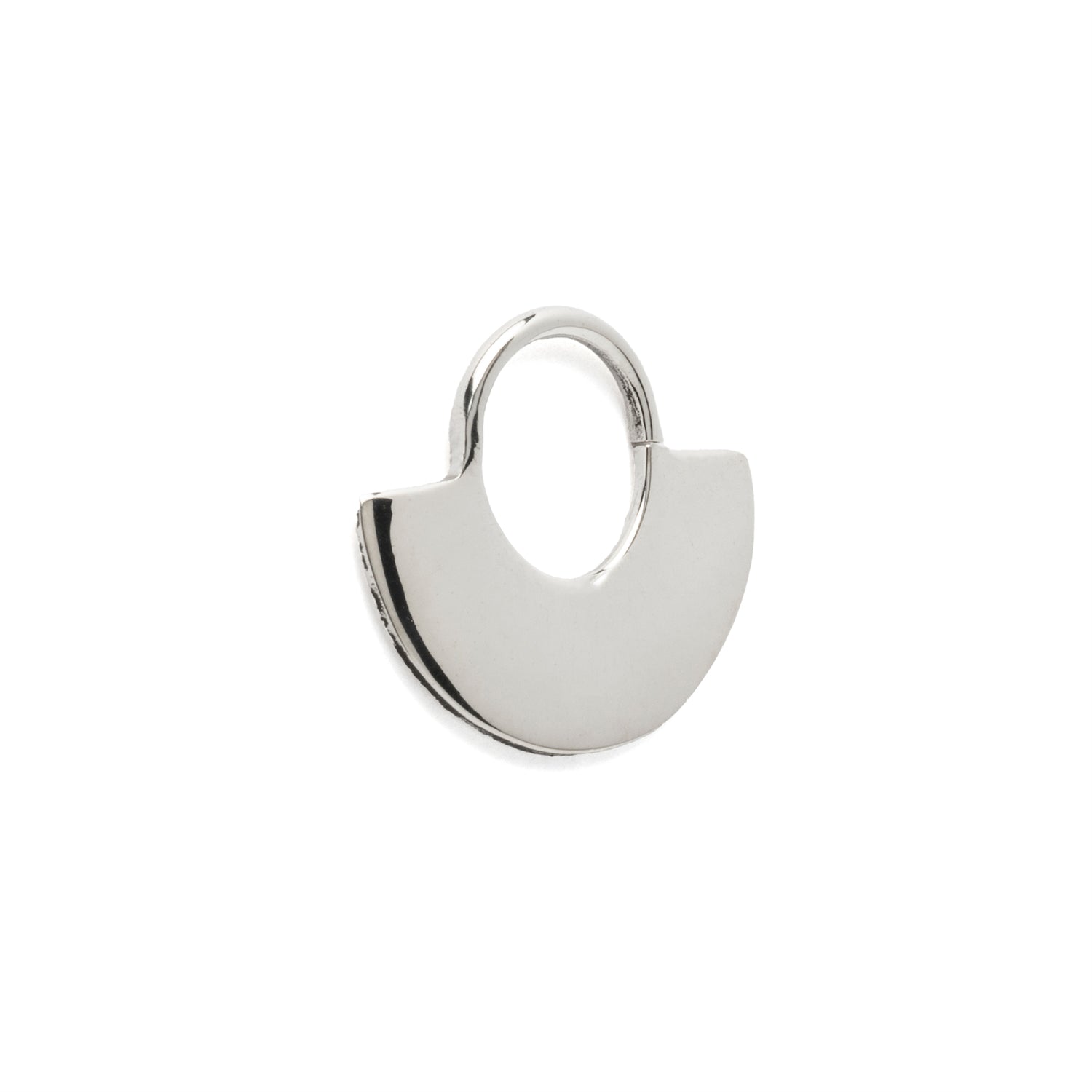 Silver Disc Septum Ring