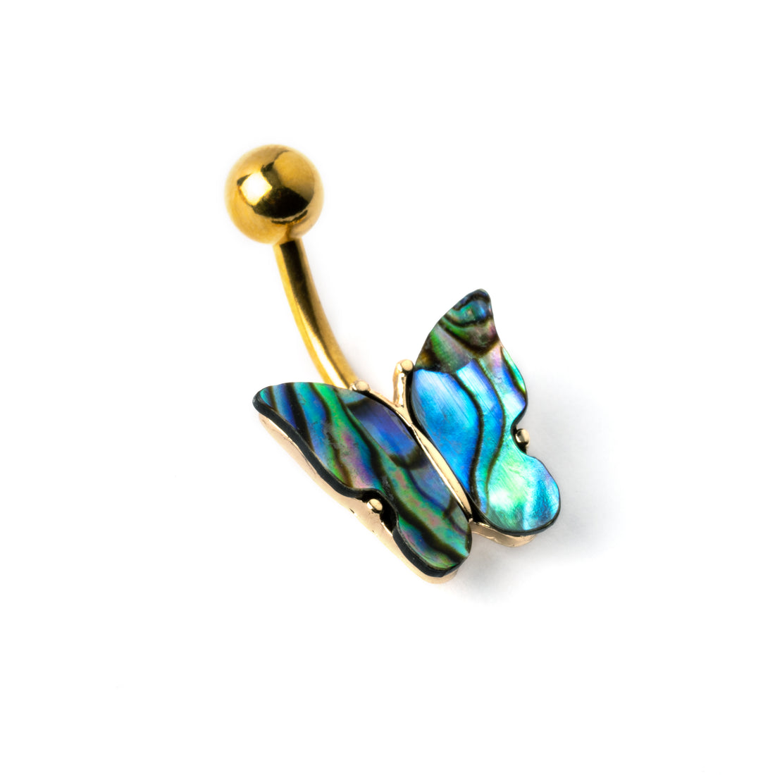 Abalone-butterfly-belly-ring