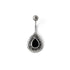 Adira Onyx Belly Bar frontal view