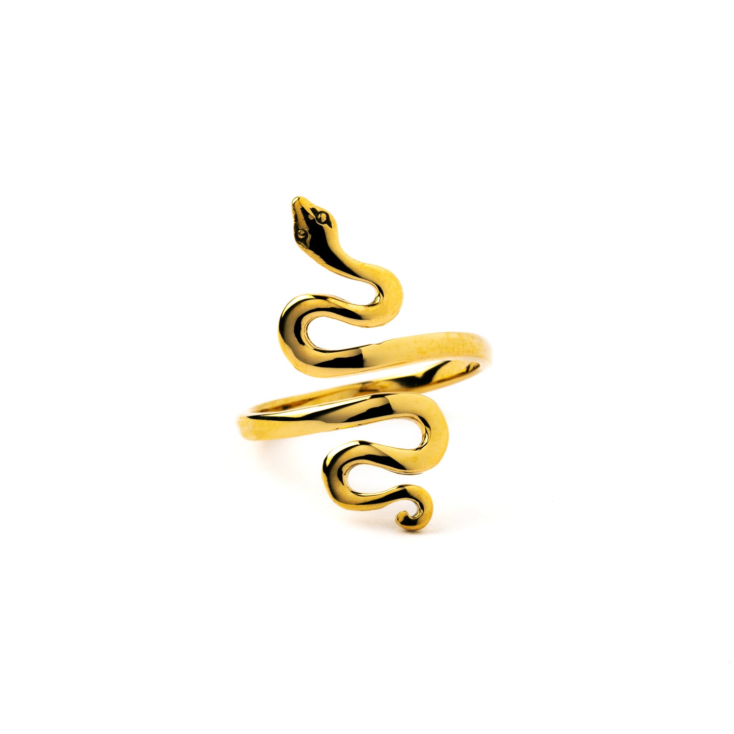 Bronze Snake Ring frontal view
