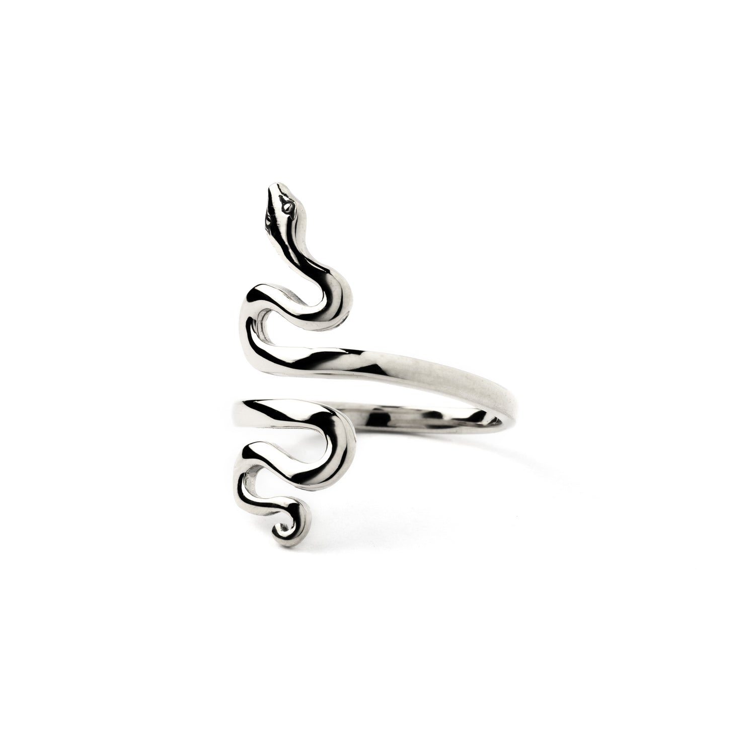 Silver Snake Ring right side view