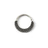 Ameya silver septum ring frontal view