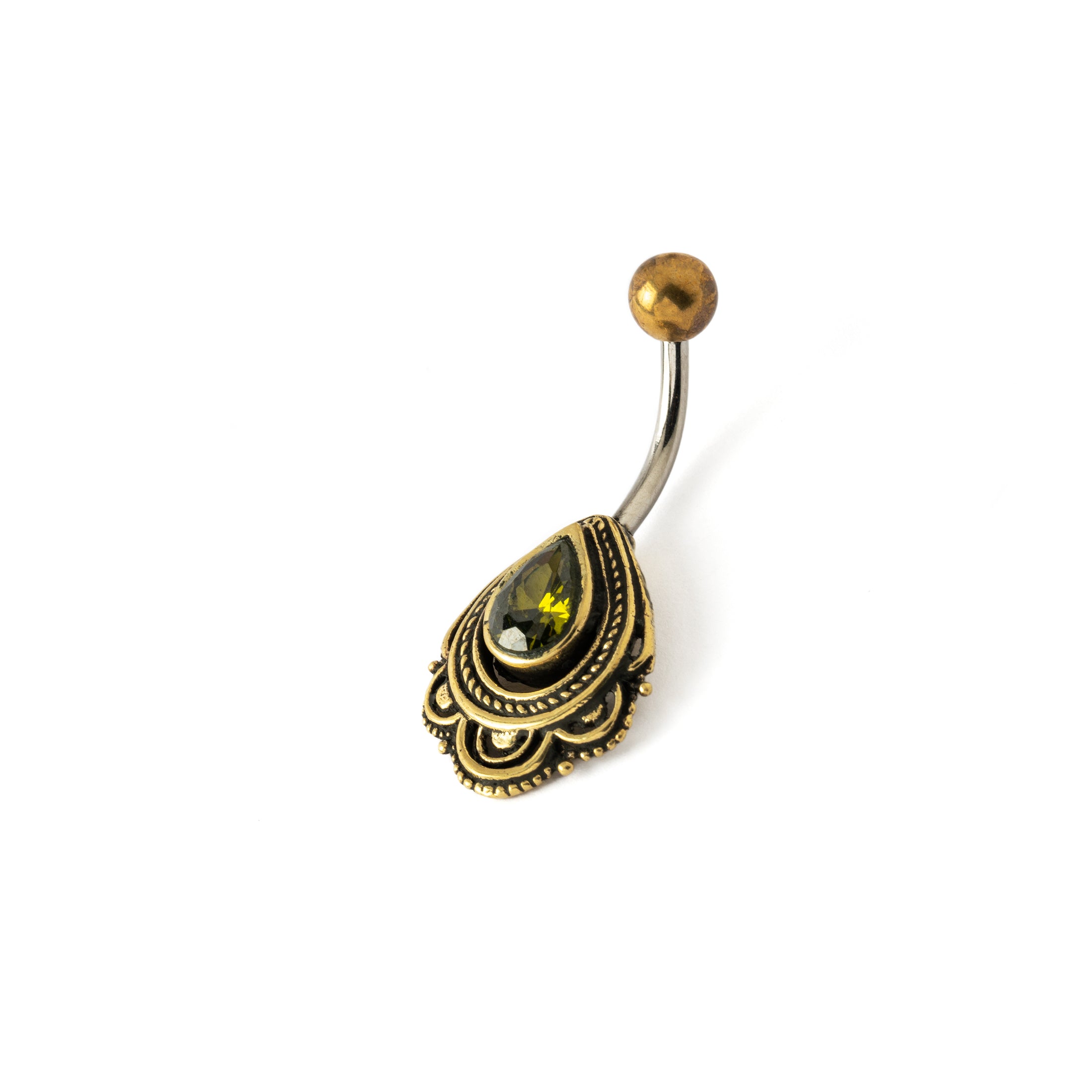 Ananya Peridot Belly Bar right side view