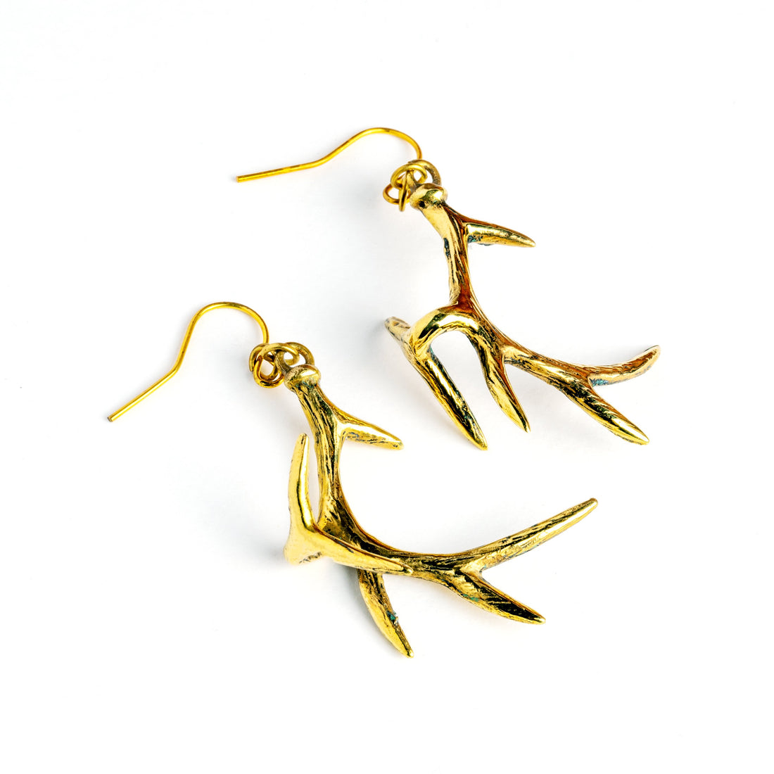 Antler Dangling Earrings side view